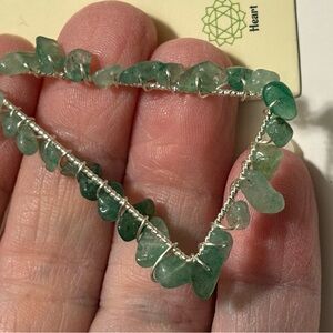 Green Aventurine Triangle Earrings